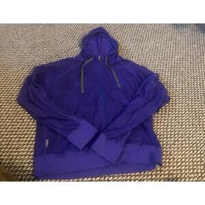 Icebreaker Merino Full Zip Hooded Jacket Merino Wool & Lycra Blend Womens Medium